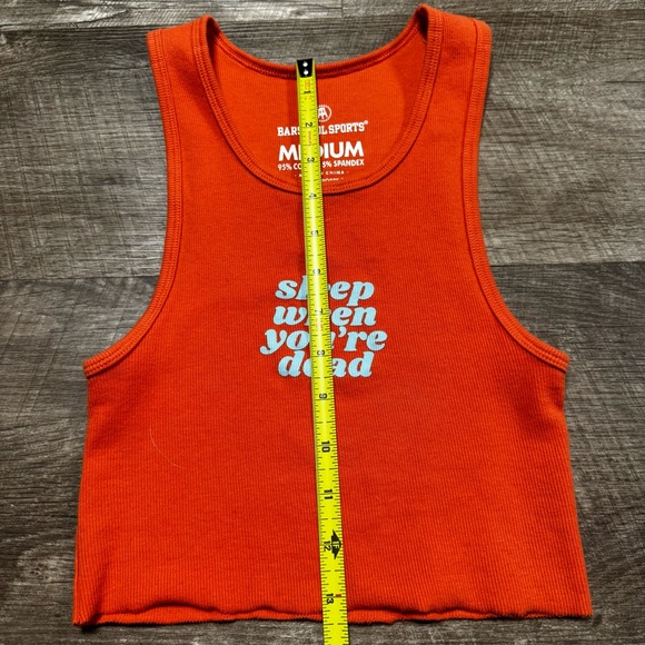 Barstool Sports Brianna Chickenfry “Sleep When You’re Dead” Crop Top Size Medium - Picture 4 of 6